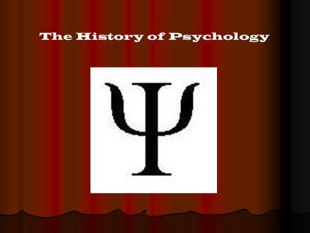The History of Psychology. Thales of Miletus ( 624-546 B.C.)