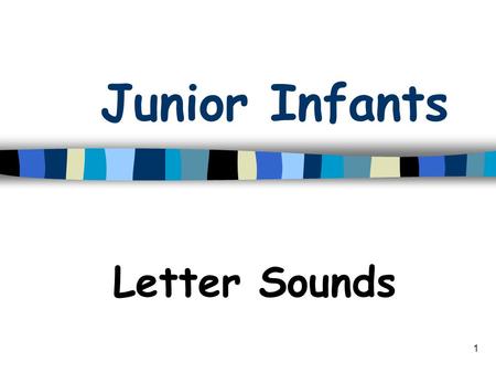 1 Junior Infants Letter Sounds 2 c says /c/ as in cat c.
