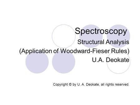 Spectroscopy Structural Analysis
