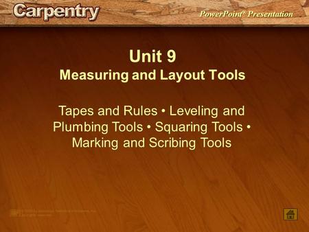 Measuring and Layout Tools