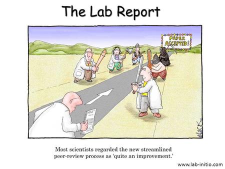 The Lab Report www.lab-initio.com. Lab Report Format.