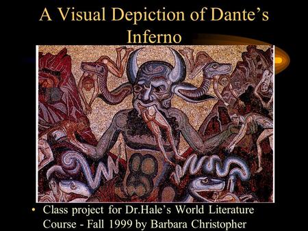 A Visual Depiction of Dante’s Inferno