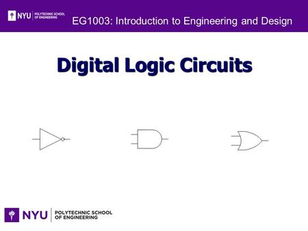 Digital Logic Circuits