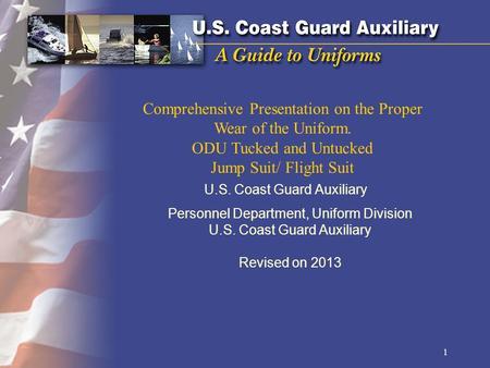 Comprehensive Presentation on the Proper Wear of the Uniform.