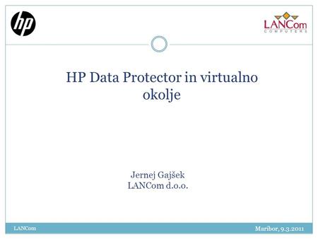 HP Data Protector in virtualno okolje