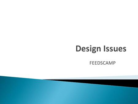 Design Issues FEEDSCAMP.