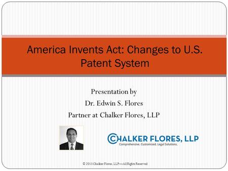 America Invents Act: Changes to U.S. Patent System