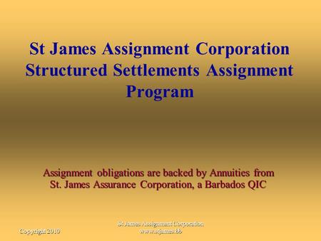 St James Assignment Corporation