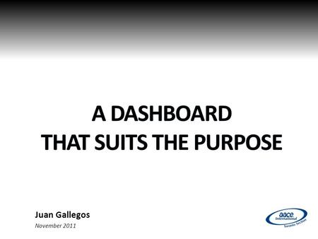 Juan Gallegos November 2011. Objective Objective of this presentation 2.