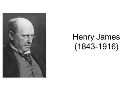 Henry James (1843-1916).