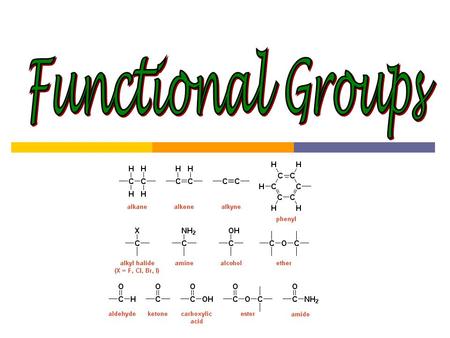 Functional Groups.