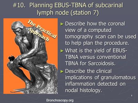 #10. Planning EBUS-TBNA of subcarinal lymph node (station 7)
