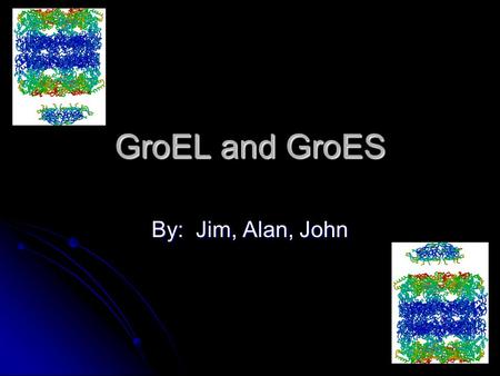 GroEL and GroES By: Jim, Alan, John. Background Proteins fold spontaneously to their native states, based on information in their amino acid sequence.