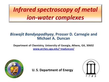 Infrared spectroscopy of metal ion-water complexes