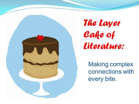 The Layer Cake of Literature: Making complex connections with every bite.