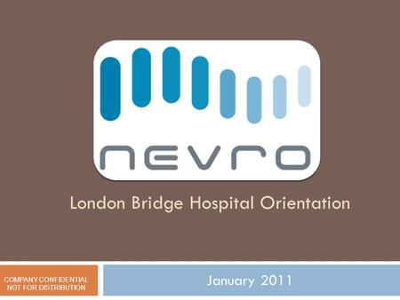 London Bridge Hospital Orientation