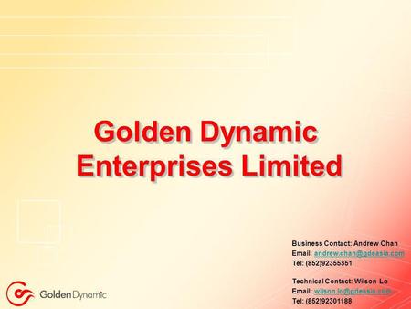 Golden Dynamic Enterprises Limited