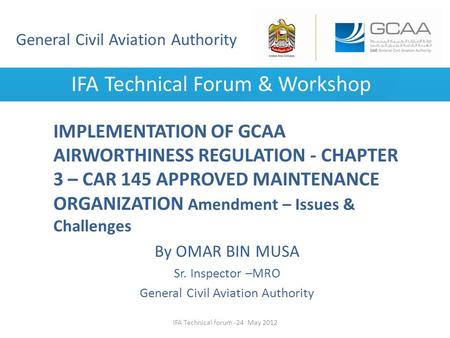 IFA Technical Forum & Workshop