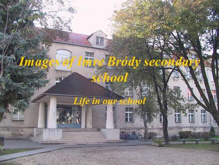 Images of Imre Bródy secondary school Life in our school.