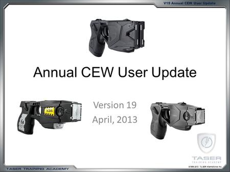 Annual CEW User Update Version 19 April, 2013.
