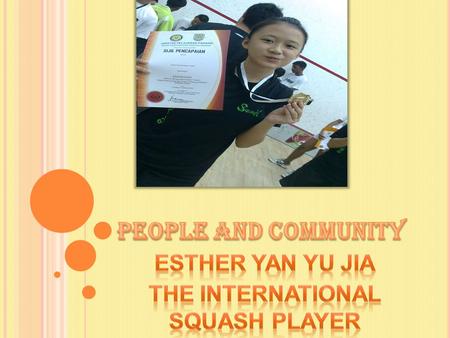 Esther Yan Yu Jia The International Squash Player