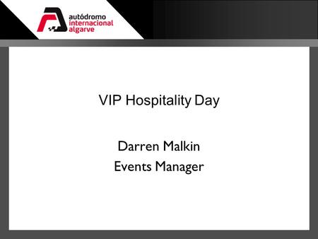 Darren Malkin Events Manager