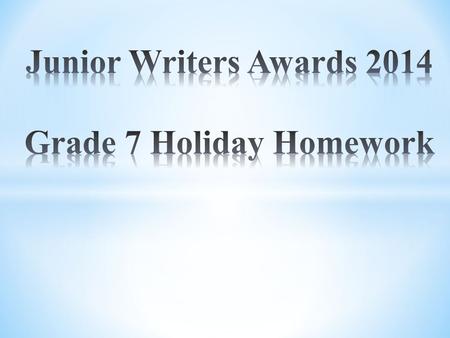 We have been invited to take part in one of the most prestigious writing competitions in Hong Kong, Junior Writers Awards 2014. The purpose is to encourage.