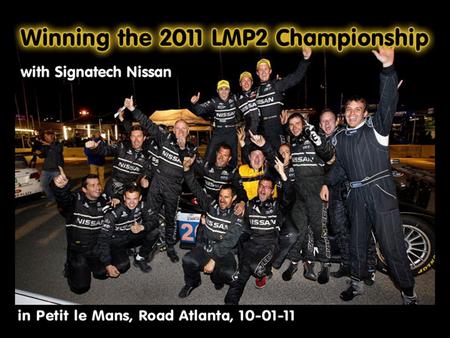 The Petit Le Mans 2011 spot from were I didn't move during 10 hours. I didn't gave Race Control the opportunity to stop our LMP2 Signatech Nissan # 26.