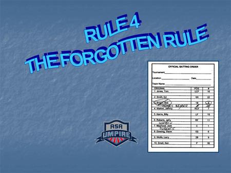 DIGGING INTO RULE 4 PRESENTED BY: PRESENTED BY: Kevin Wallace – District #2 Kevin Wallace – District #2 Leon Watson – District #4 Leon Watson – District.