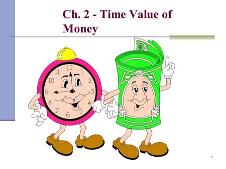 Ch. 2 - Time Value of Money.