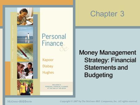 Money Management Strategy: Financial Statements and Budgeting