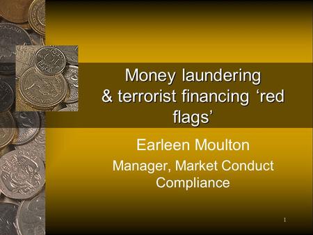 Money laundering & terrorist financing ‘red flags’