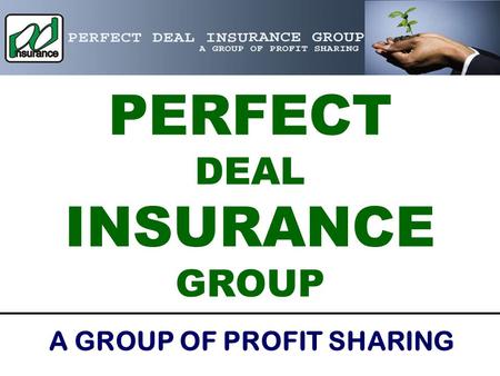 PERFECT DEAL INSURANCE GROUP A GROUP OF PROFIT SHARING.