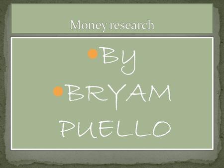 By BRYAM PUELLO By BRYAM PUELLO. the front The back.