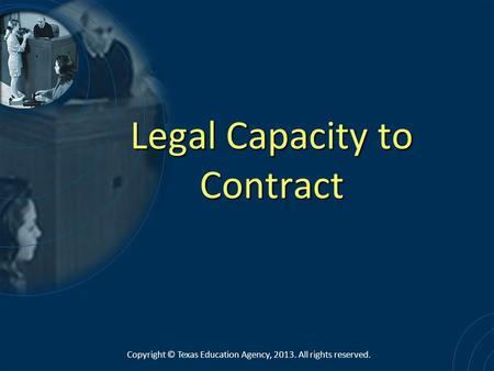 Legal Capacity to Contract
