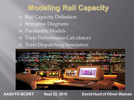 Modeling Rail Capacity