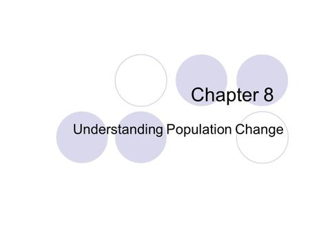 Understanding Population Change