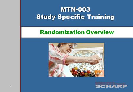 1 MTN-003 Study Specific Training Randomization Overview.