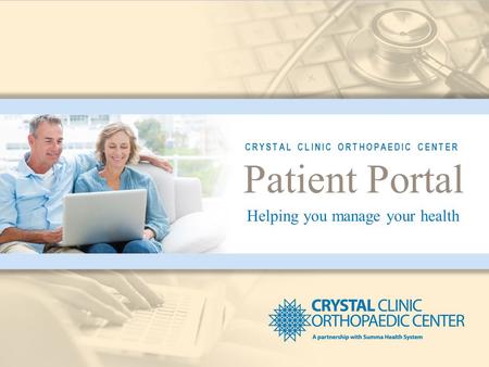 CRYSTAL CLINIC ORTHOPAEDIC CENTER