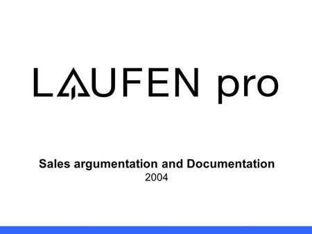 Sales argumentation and Documentation 2004. Brand All items marked by logo: CC Product Management 2 back to Index.