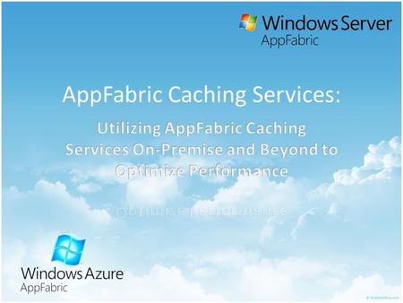 AppFabric Caching Services: