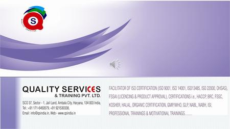 About Us:- Quality Services & Training Pvt. Ltd. was setup with the aim of providing higher end training and system services which was established in.