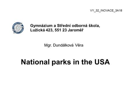 National parks in the USA