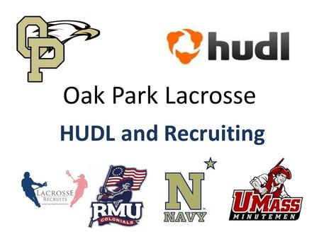 Oak Park Lacrosse HUDL and Recruiting. Introduction Introduced to Lax in 2006 with both sons Thousand Oaks Youth Director 2007-2008 Grant moved to OP.