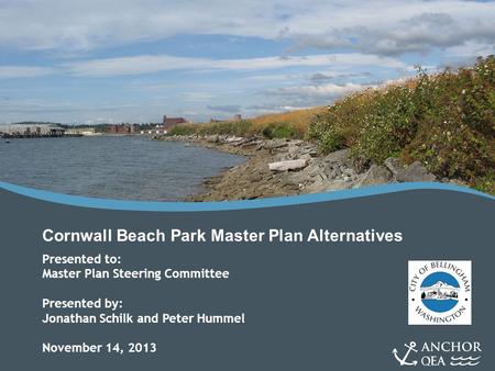 Cornwall Beach Park Master Plan Alternatives