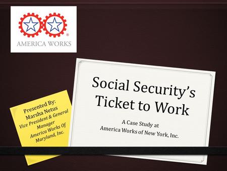 Social Security’s Ticket to Work