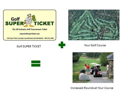 Golf SUPER TICKET Your Golf Course Increased Rounds at Your Course.