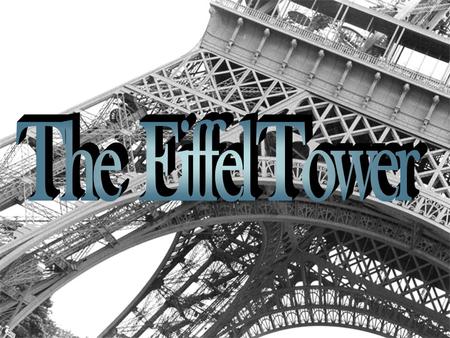 presentation about eiffel tower