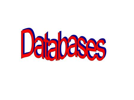 What is a database? stores information data Compare the Argos Catalogue with argos.co.uk What are the advantages and disadvantages of both?