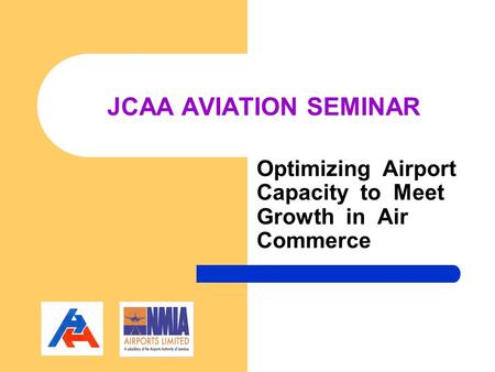 Optimizing Airport Capacity to Meet Growth in Air Commerce